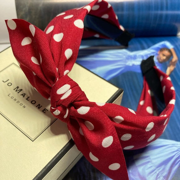 Red Polka Dots Headband - Picture 2 of 2